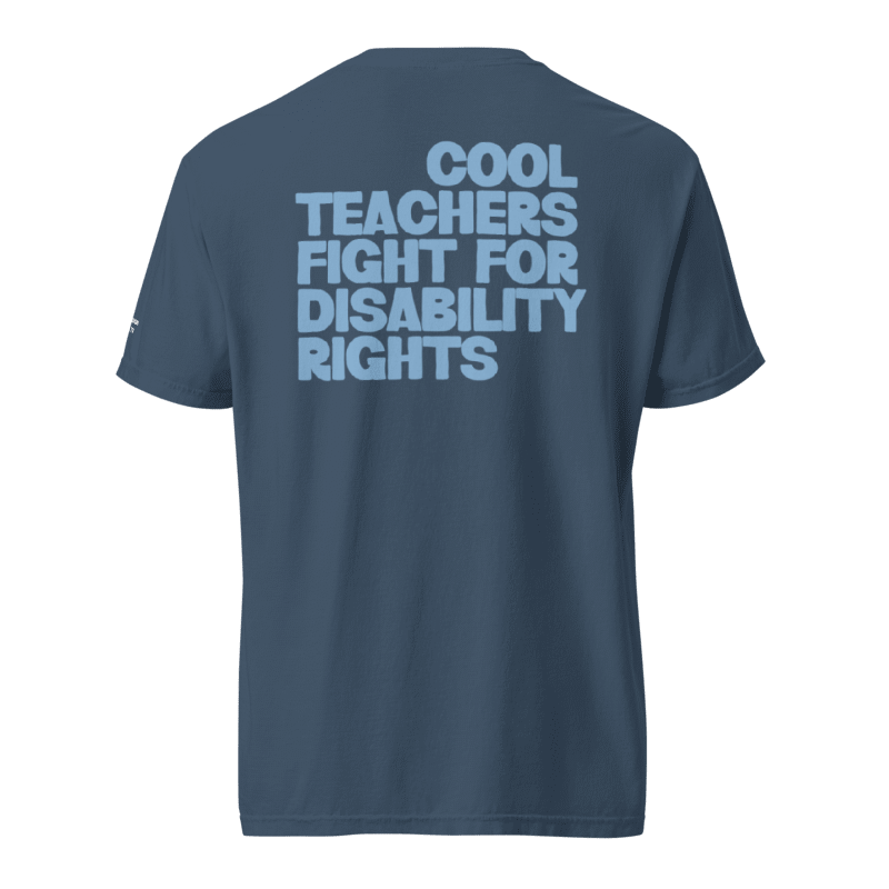 cool teachers fight for disability rights tee by virgo design