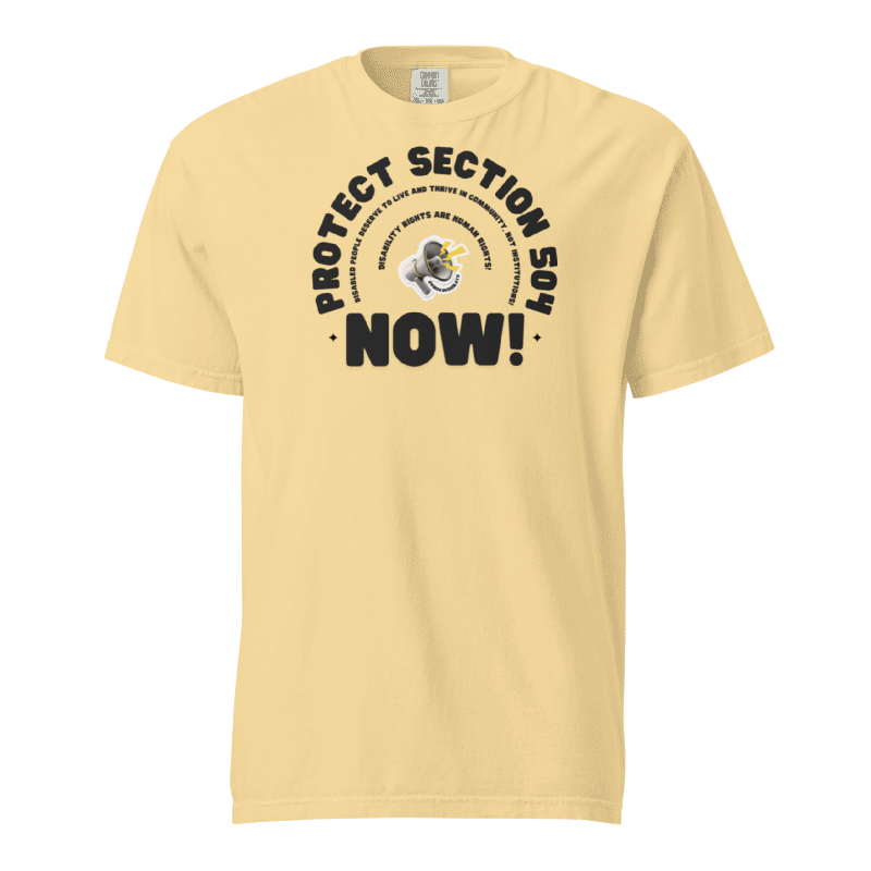 protect section 504 now tee by virgo design
