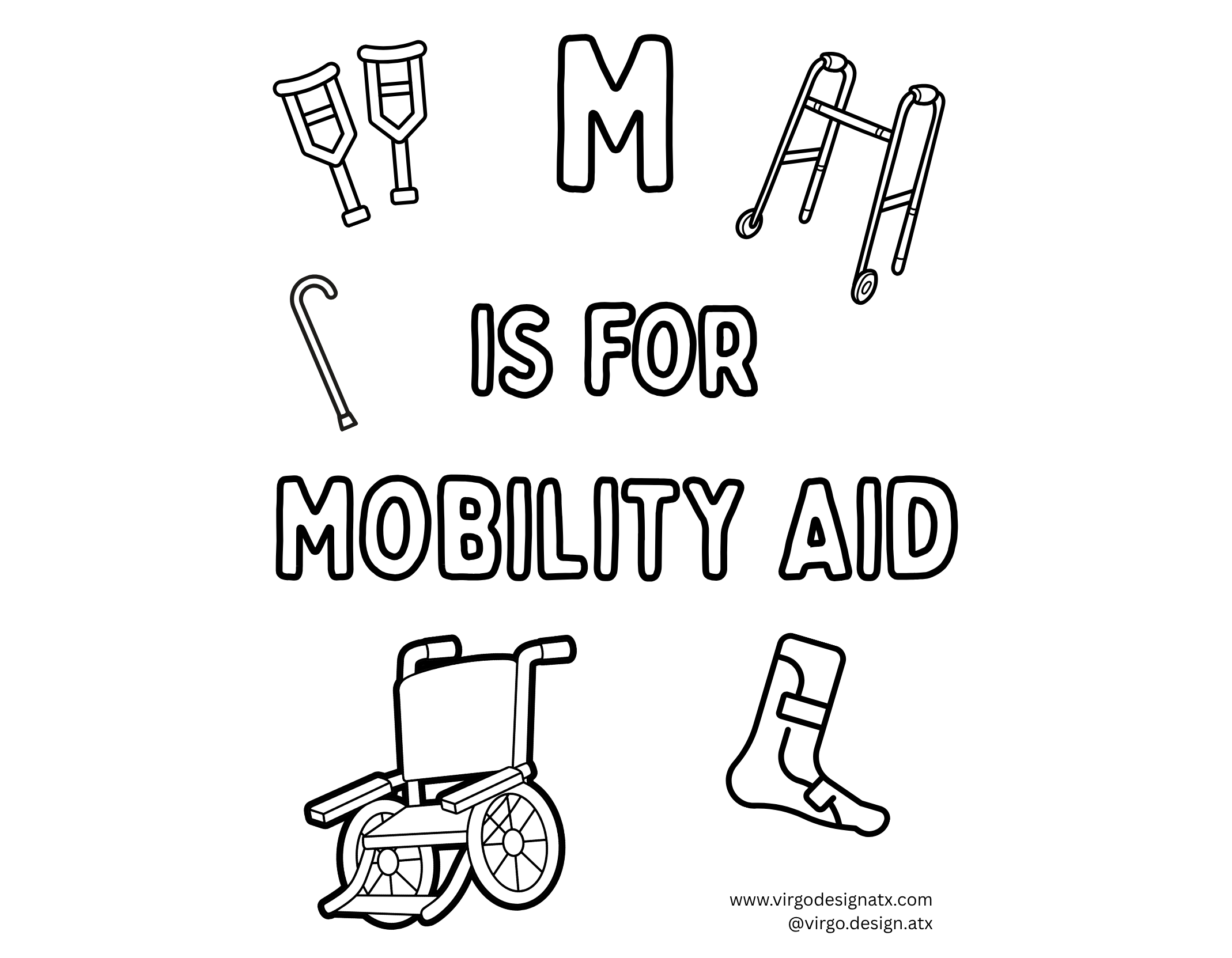 rad inclusive coloring and activity pages by Virgo Design