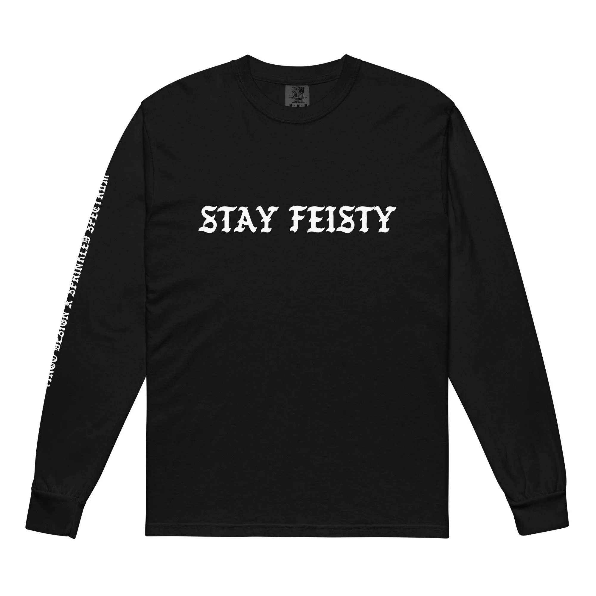 Stay Feisty x Sprinkled Spectrum Collab Long Sleeve Tee (Black)