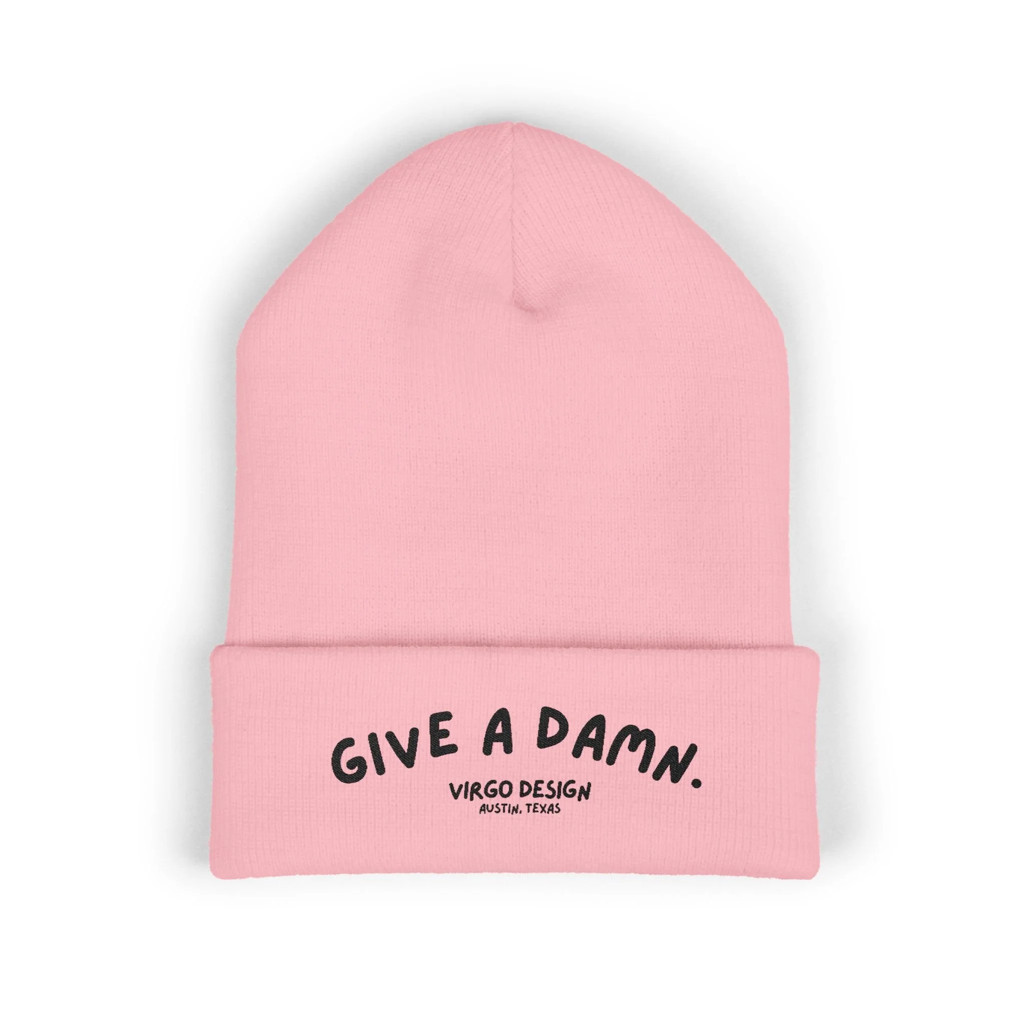 Give A Damn Embroidered Beanie