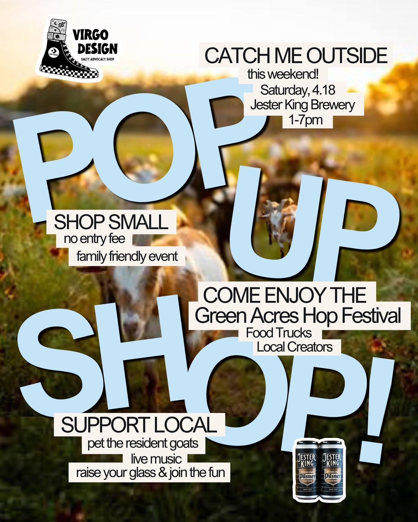 CATCH ME OUTSIDE this weekend, y&rsquo;all! Come shop the pop-up on Saturday, and join me in advocating at the Eanes ISD Accessible Education Candidate Forum on Sunday! 

SATURDAY, 4.18, 1-7pm: Green Acres Hop Fest @alternativeent Springtime Art Mark
