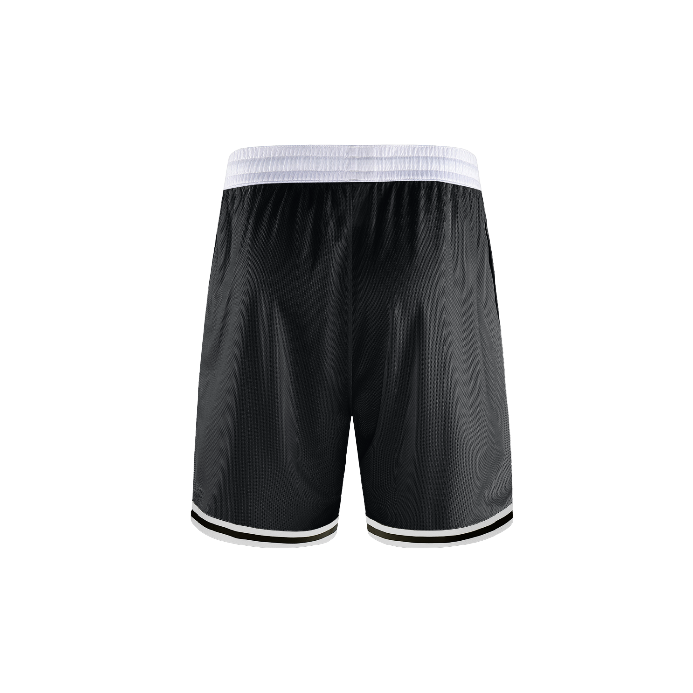 anti ableist advocacy club basketball shorts in black with white trim by virgo design