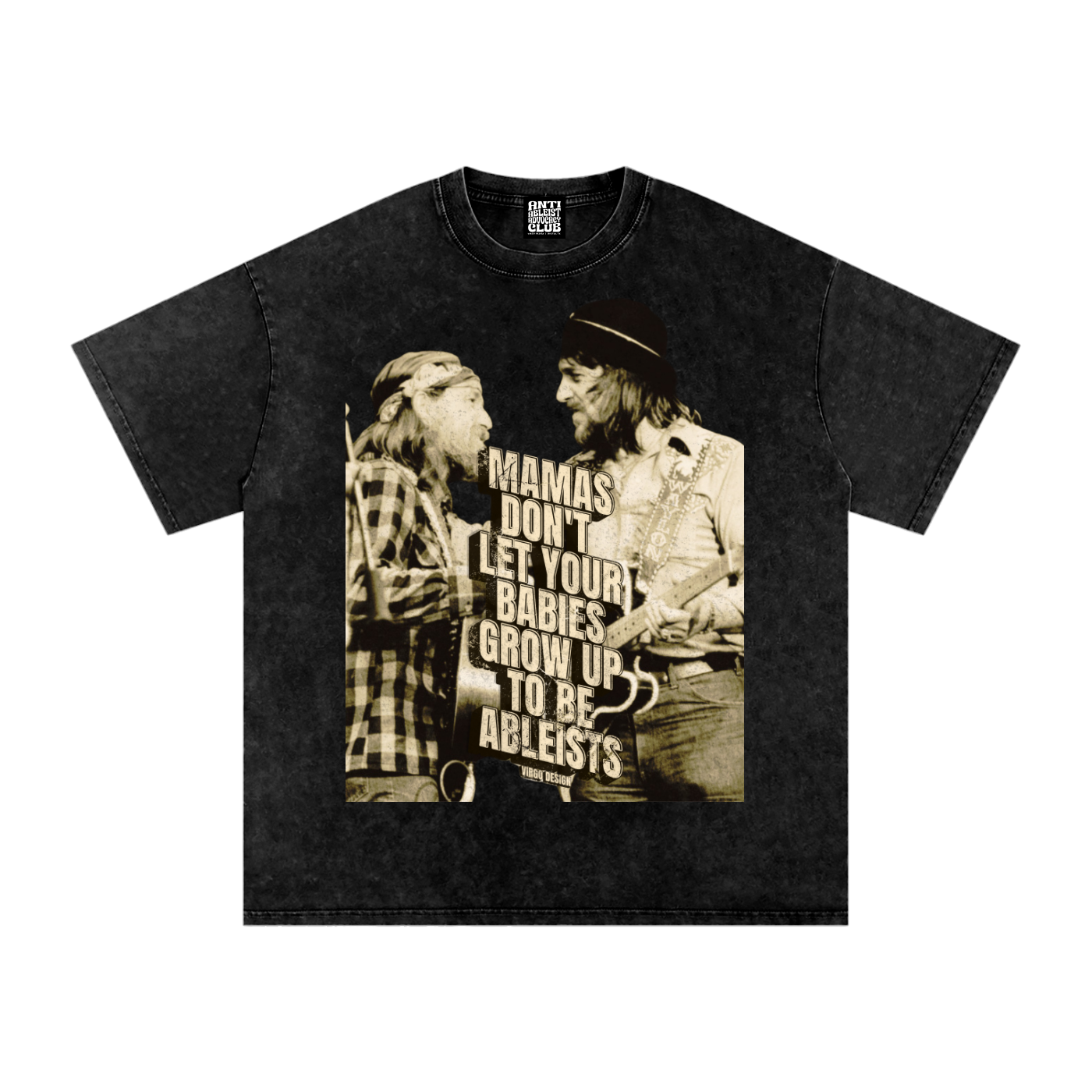 mamas don't let your babies grow up to be ableists oversized acid wash tee by virgo design
