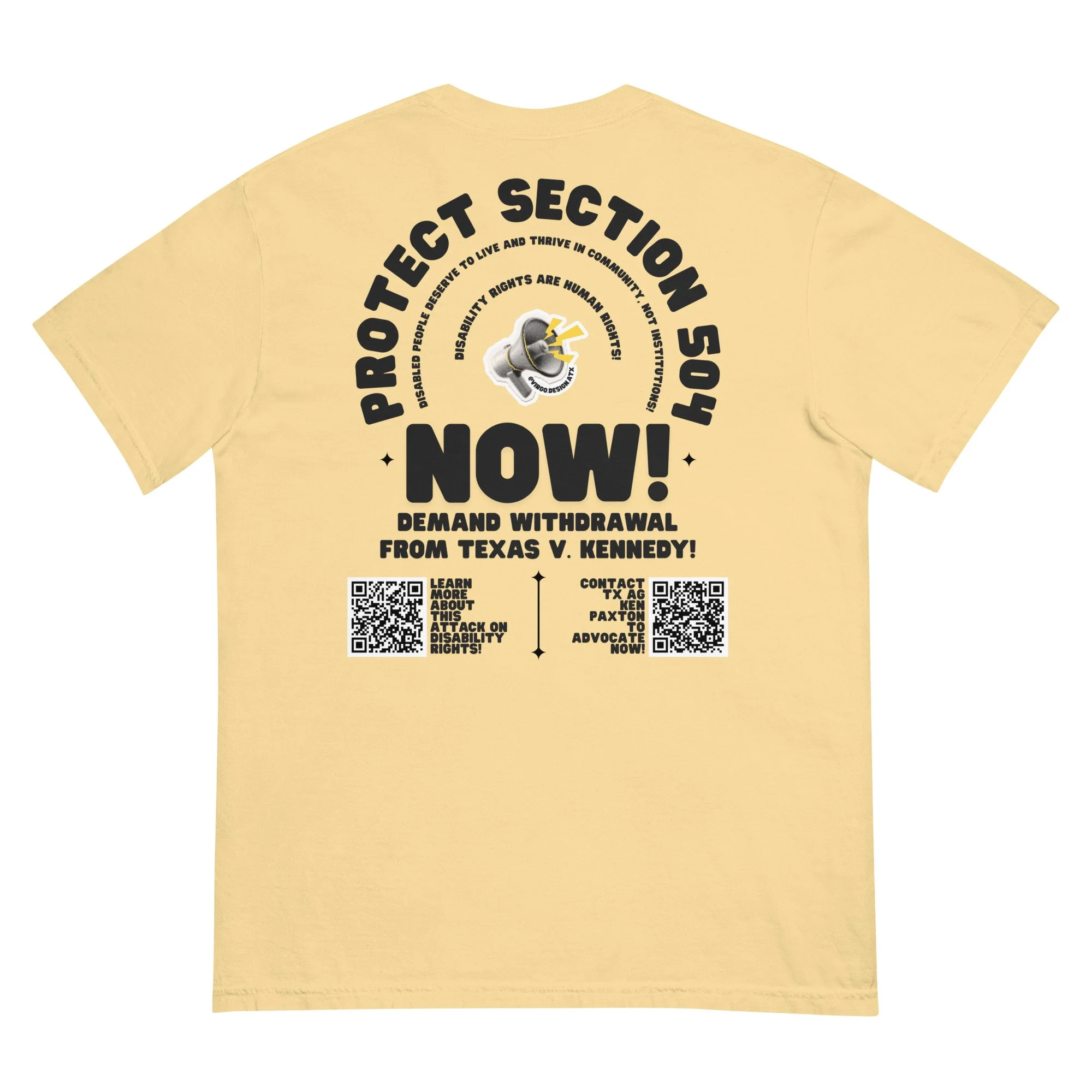 protect section 504 now tee by virgo design
