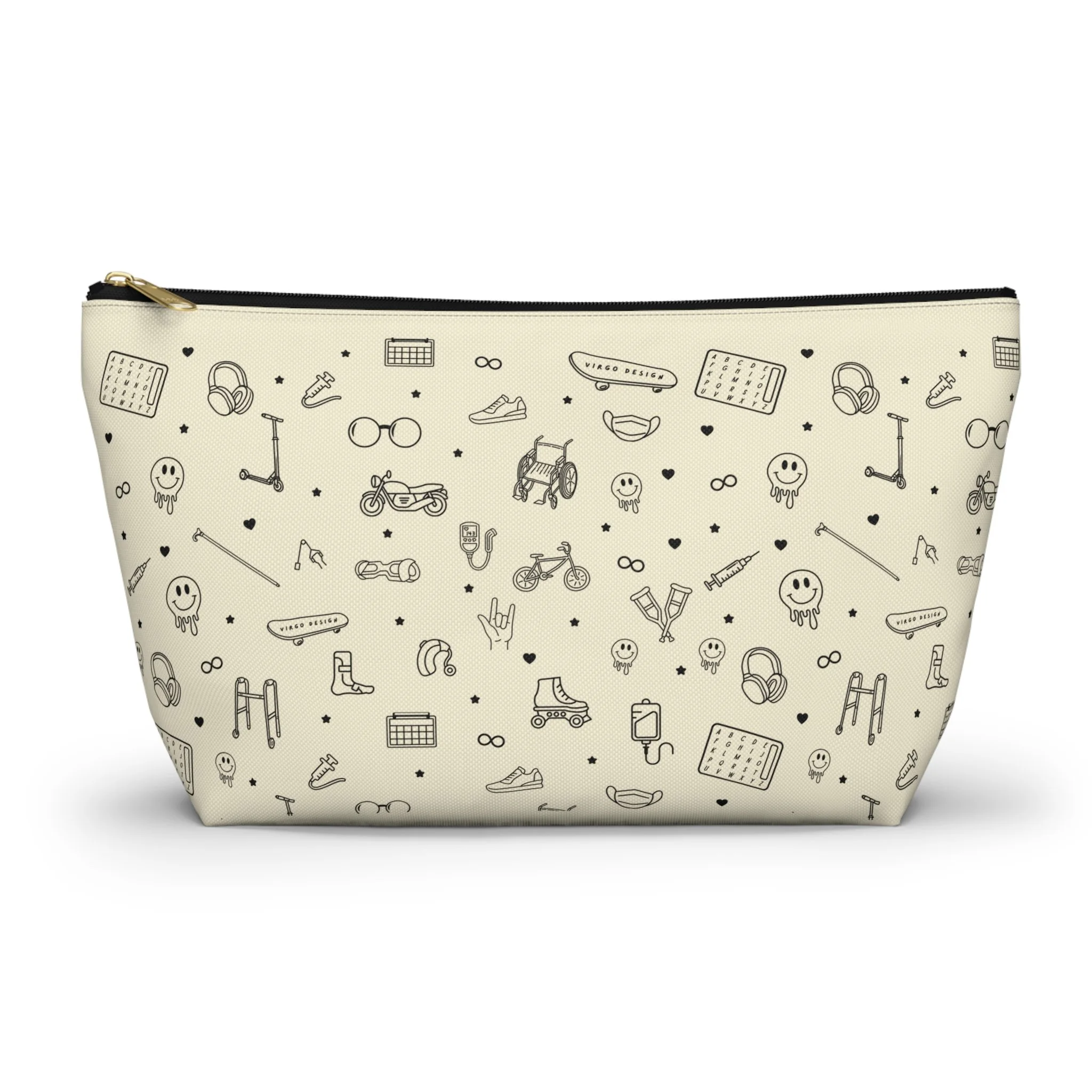 Rolling with the homies zipper pouch by Virgo Design.