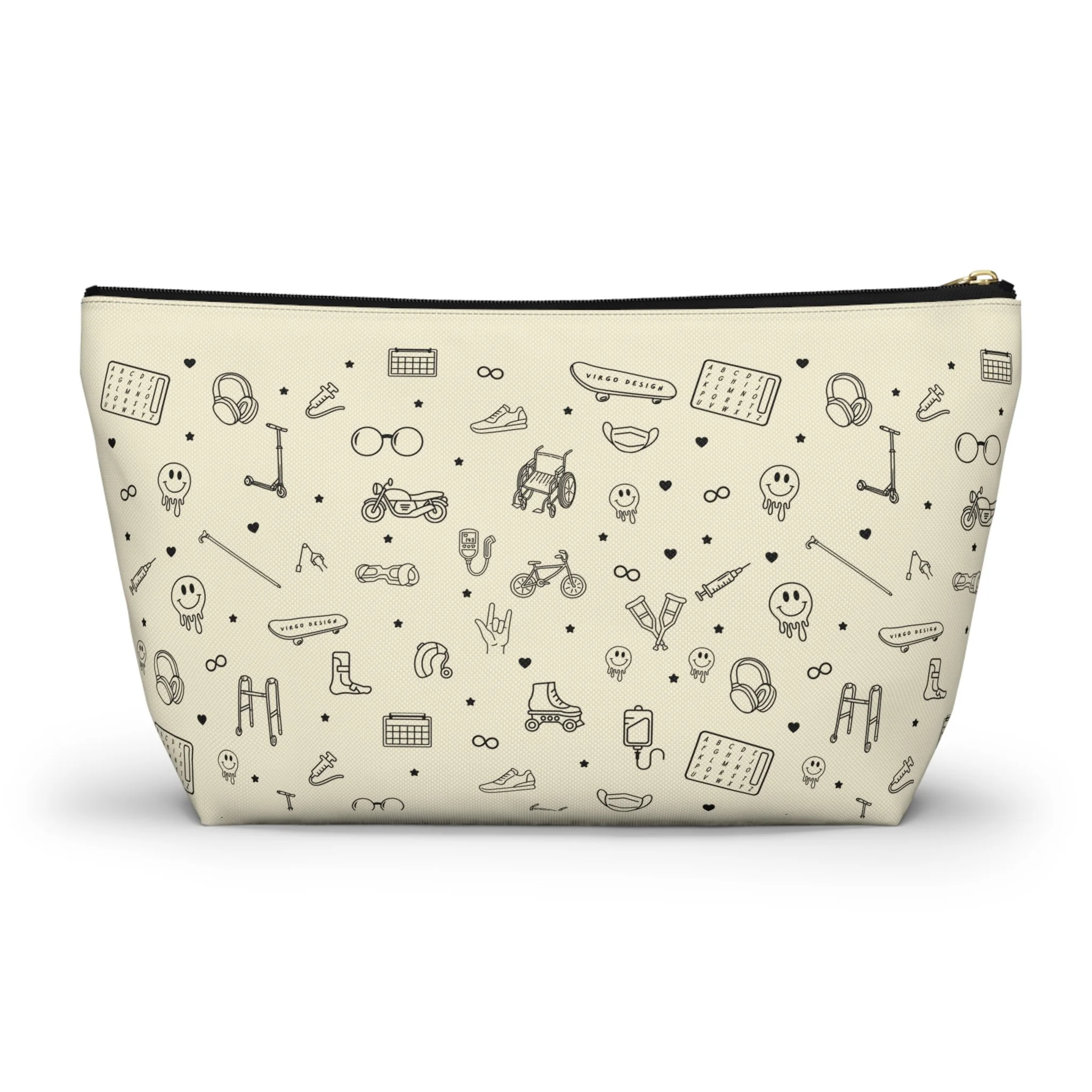 Rolling with the homies zipper pouch by Virgo Design.