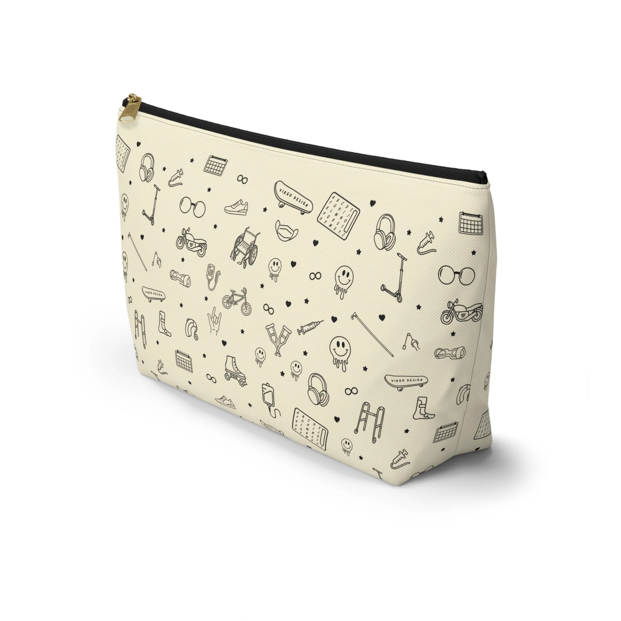 Rolling with the homies zipper pouch by Virgo Design.