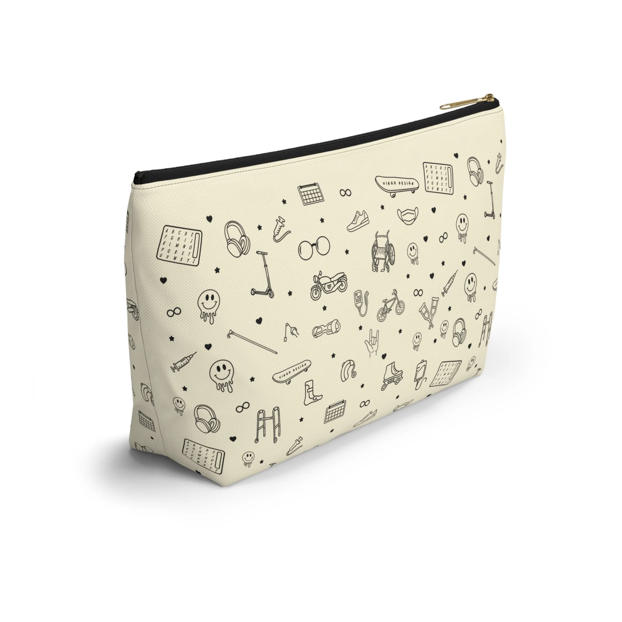 Rolling with the homies zipper pouch by Virgo Design.