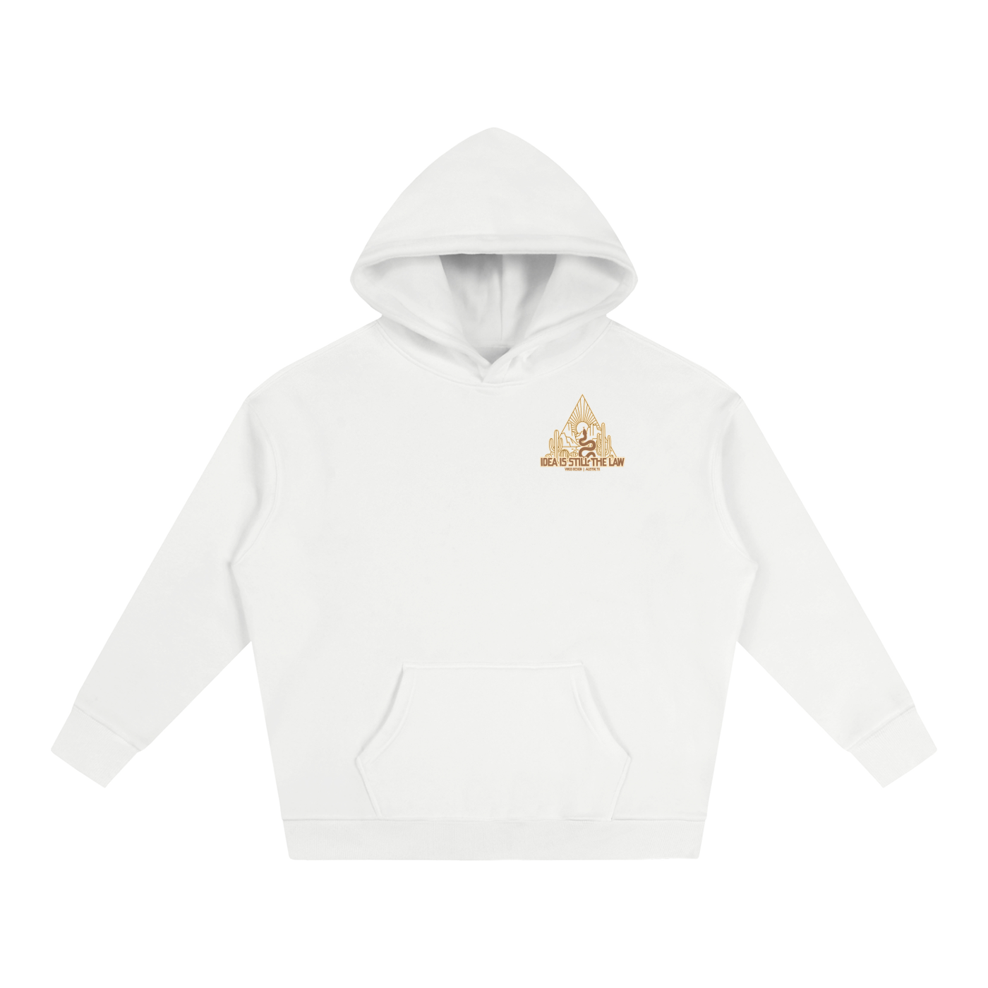 idea is still the law hoodie by virgo design