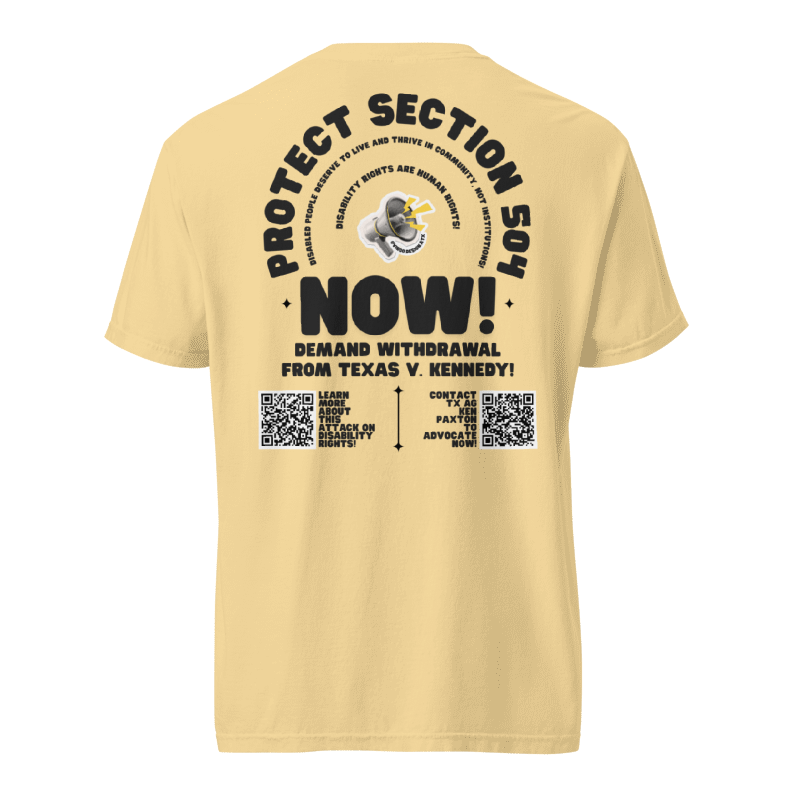 protect section 504 now tee by virgo design