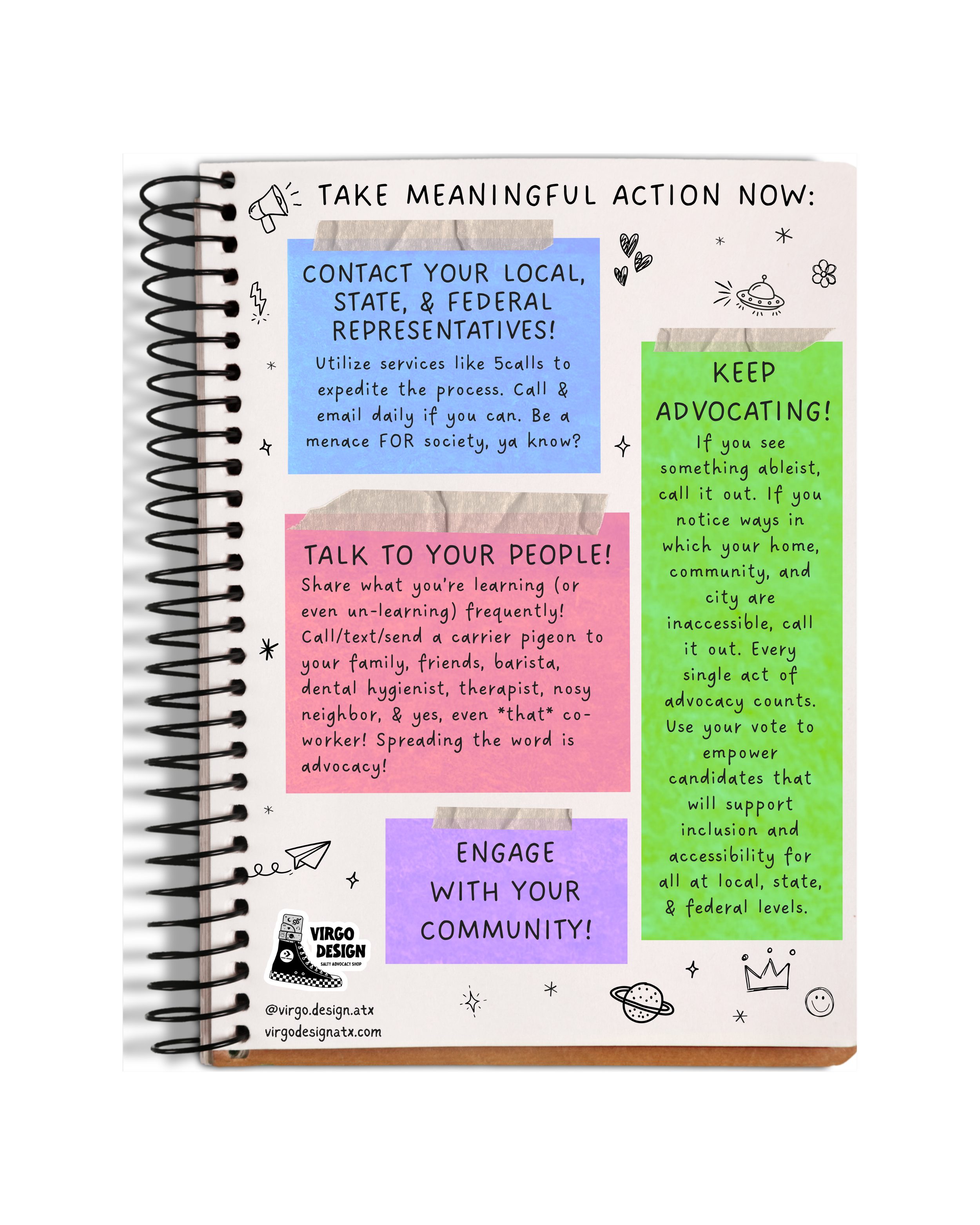 how you can help advocacy beginner guide by Virgo Design