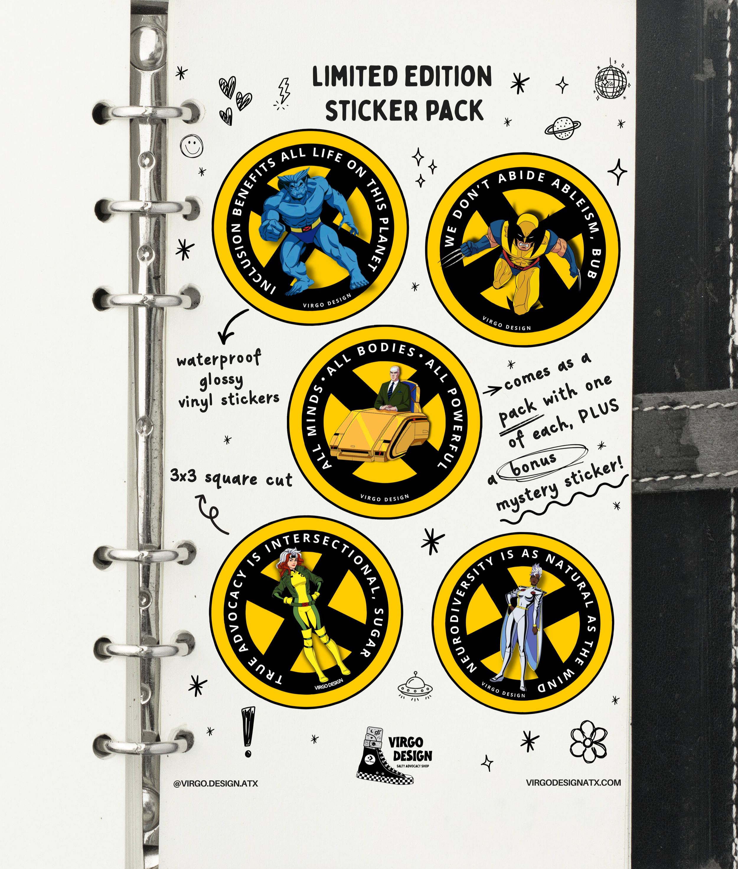 X-Men For Inclusion Sticker Pack (LIMITED EDITION)