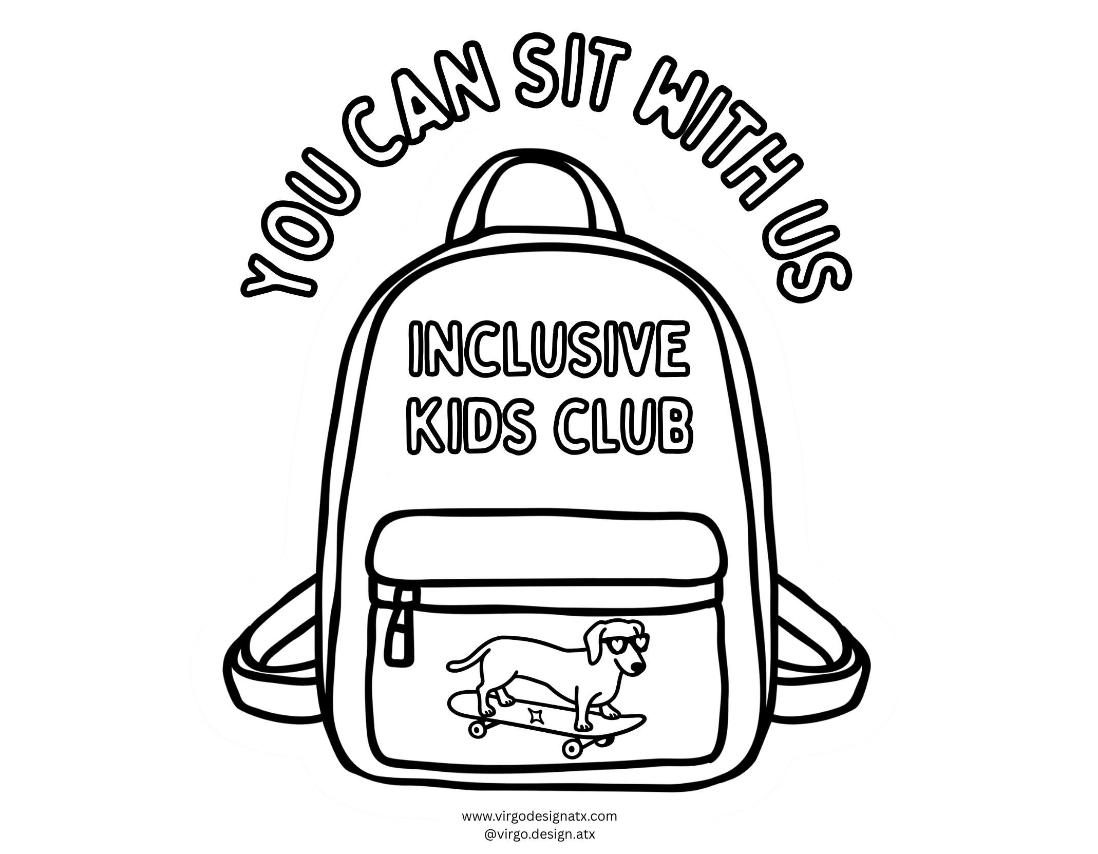 rad inclusive coloring and activity pages by Virgo Design