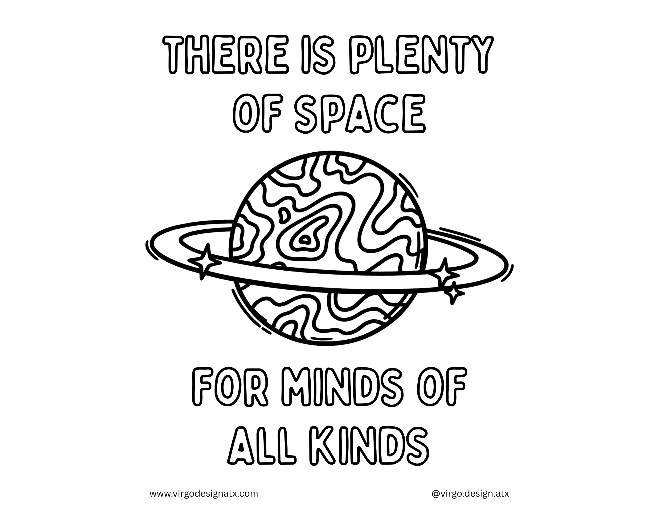 rad inclusive coloring and activity pages by Virgo Design
