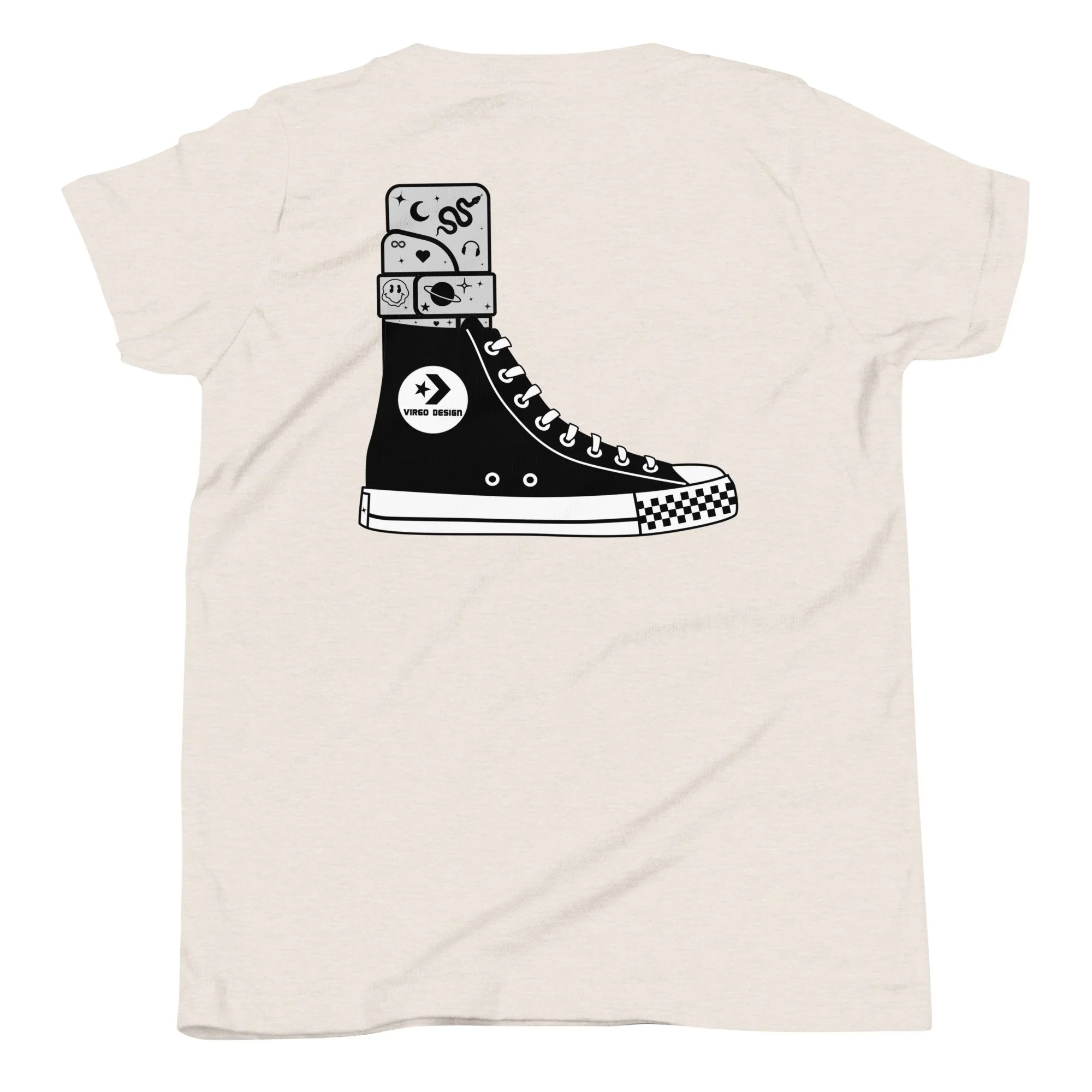 AFO youth tee comes in 3 colors and features a rad AFO design and a classic sneaker