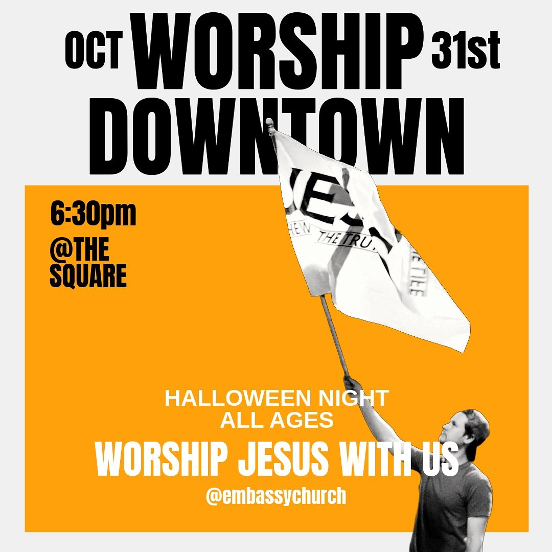 WORSHIP JESUS WITH US 🙌 Halloween night we go all in for God!!! No compromise. No passivity. We are giving Jesus a throne over our city, Oct 31st.