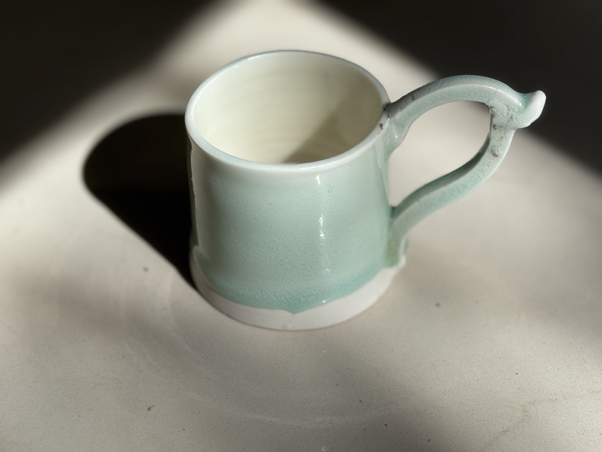 Porcelain Mug Linda's Celedon 2