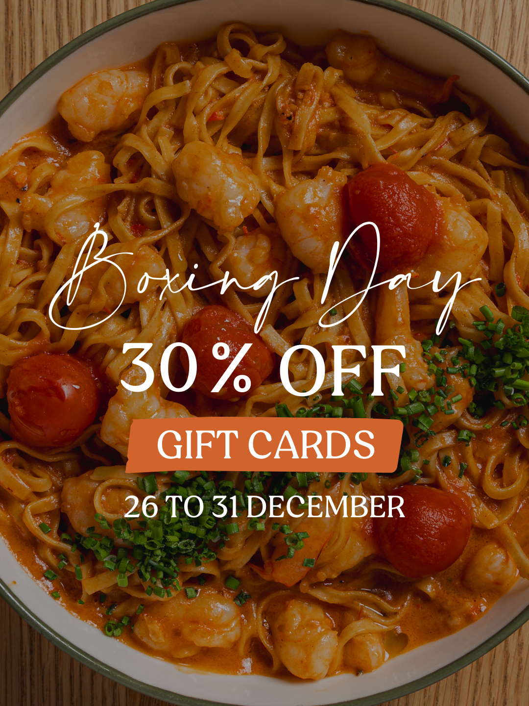 Boxing day sale - 30% OFF Gift Cards