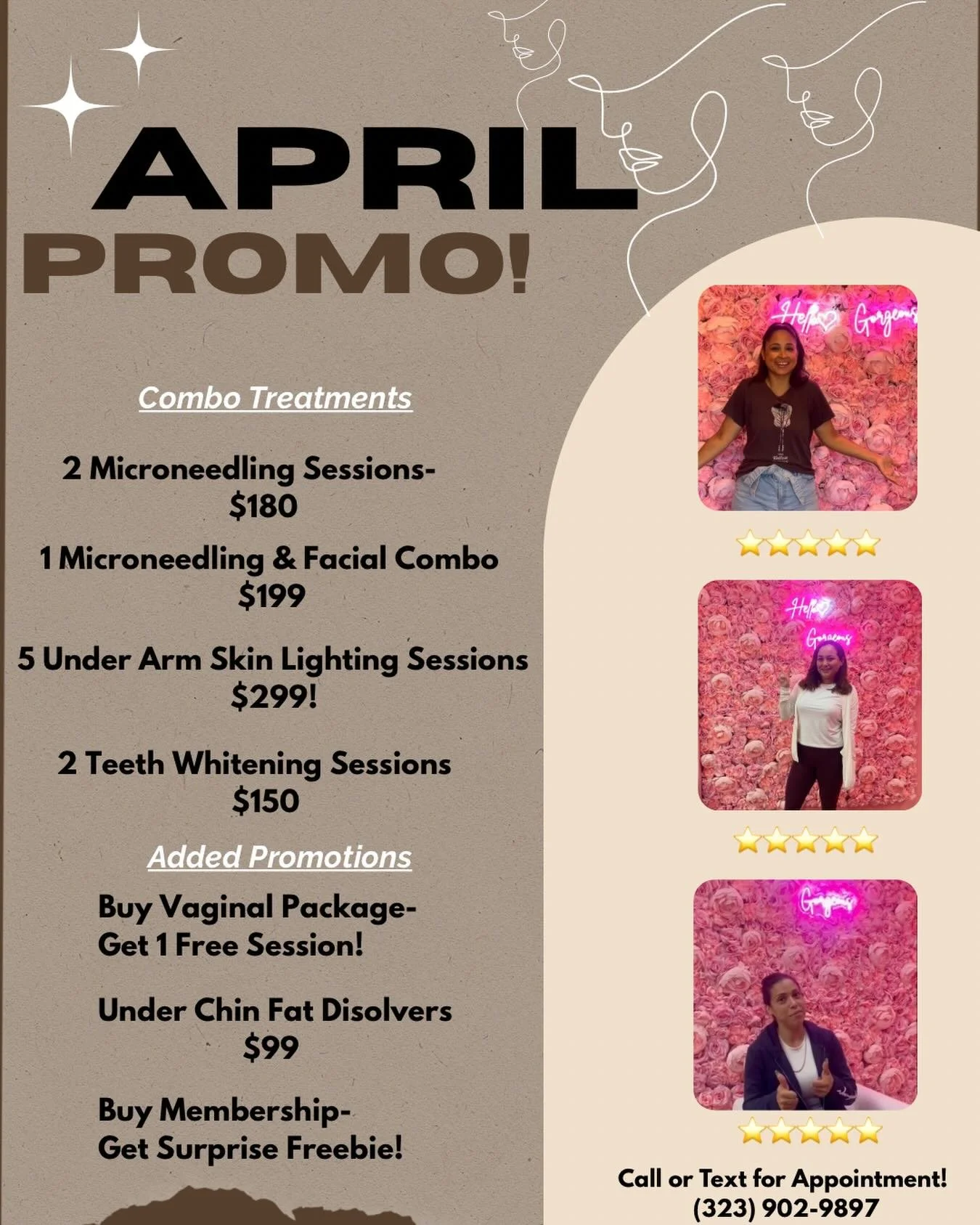 APRIL PROMO IS INNNNN! ⭐️🌸😍💛🌴 #april promo