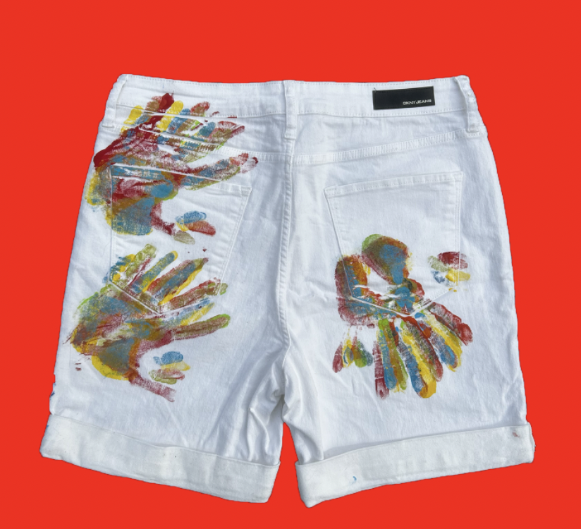 'THERMAL HAND PRINT' SHORTS