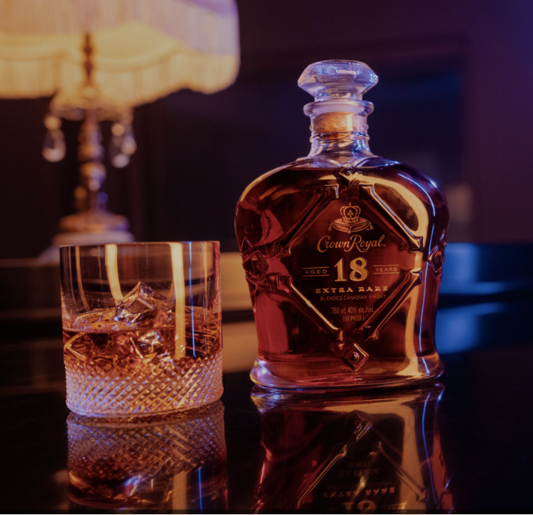 CROWN ROYAL 18 YR EXTRA RARE WHISKEY