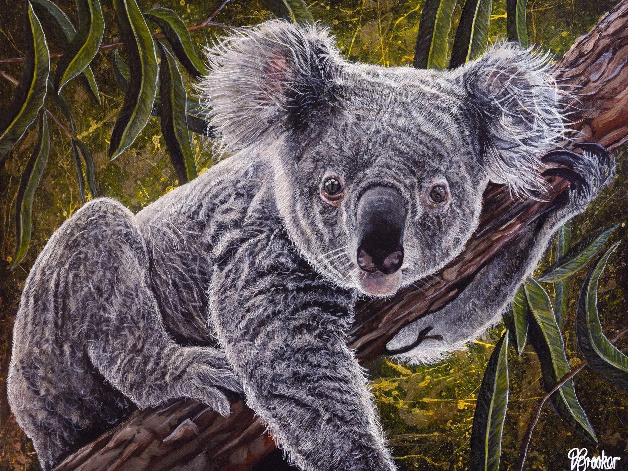 David Brooker, Dreamer, oil on canvas, 40cm x 50cm. SOLD