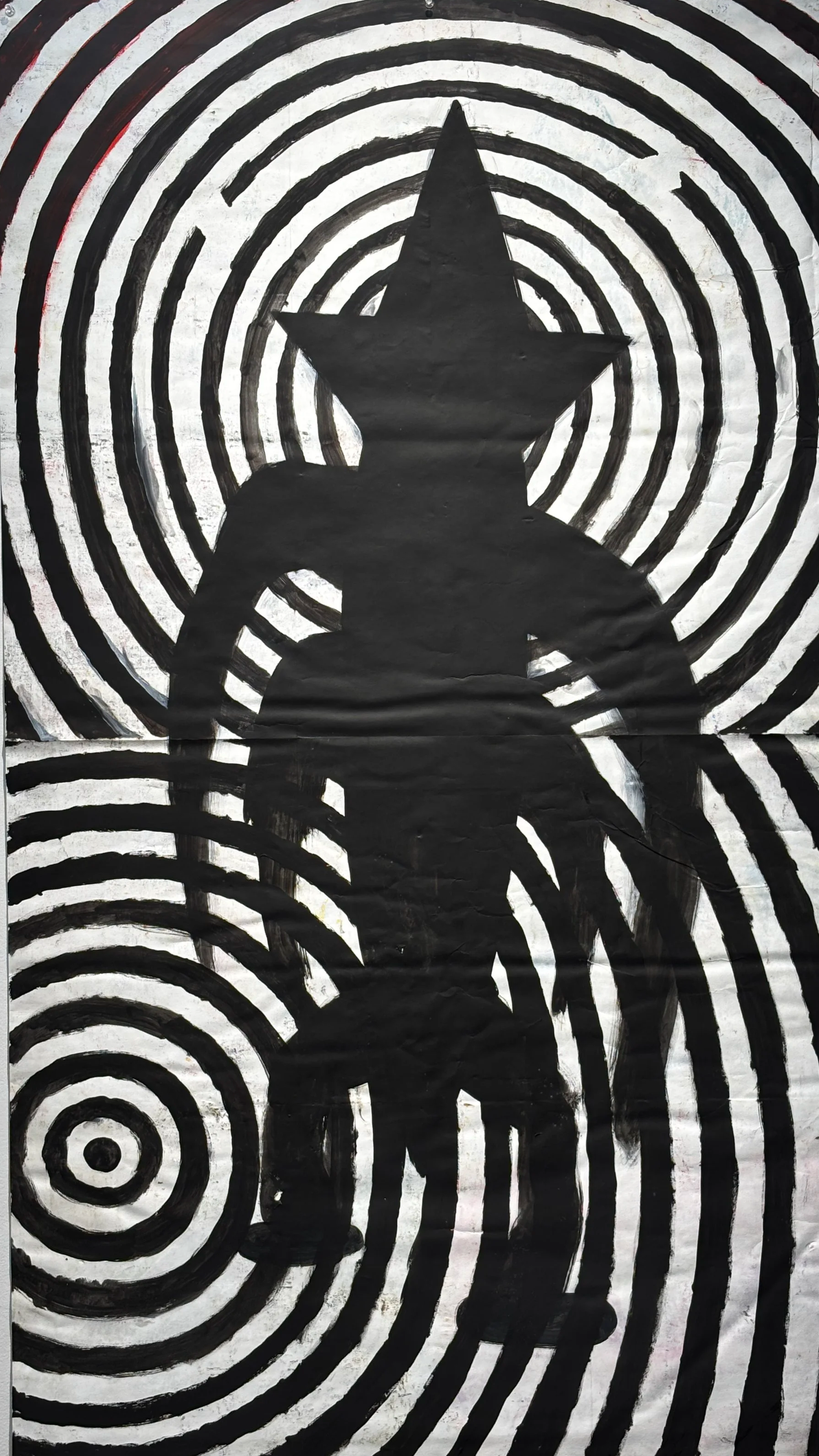 Stephen Killick, Normalisation of Deviants, 2018, acrylic on Fabriano paper, 144cm x 100cm.