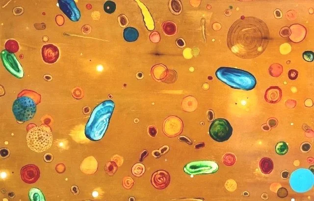 Malcolm Harding, The Business of Being, 2025, oil on canvas, 110cm x 170cm. $950