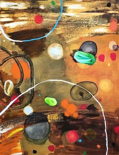 Malcolm Harding, Constituent Parts, 2025, oil on canvas, 91cm x 71cm. $650