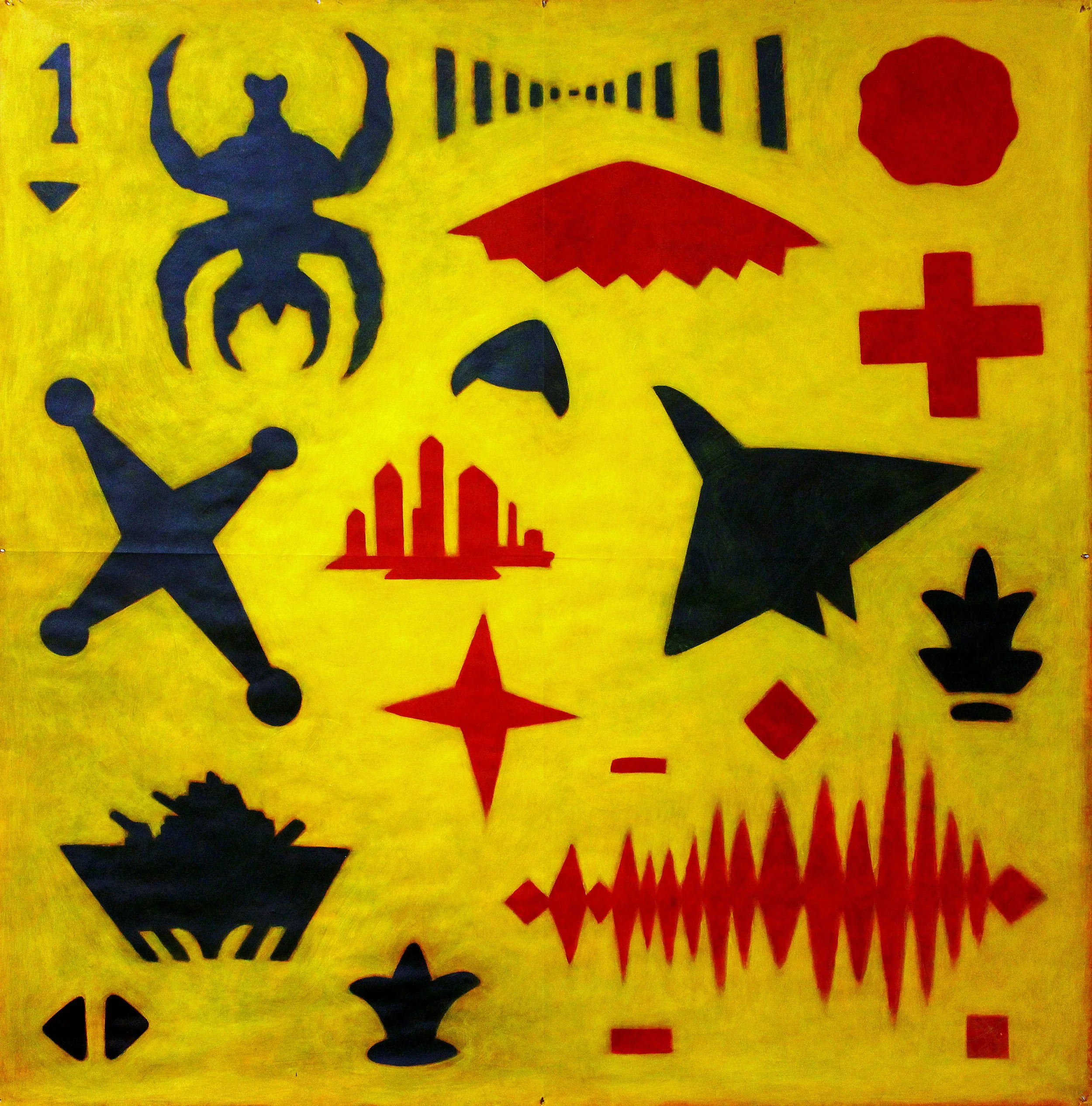 Stephen Killick, Mirror of Choice, 2022, acrylic on Fabriano paper, 150cm x 150cm.