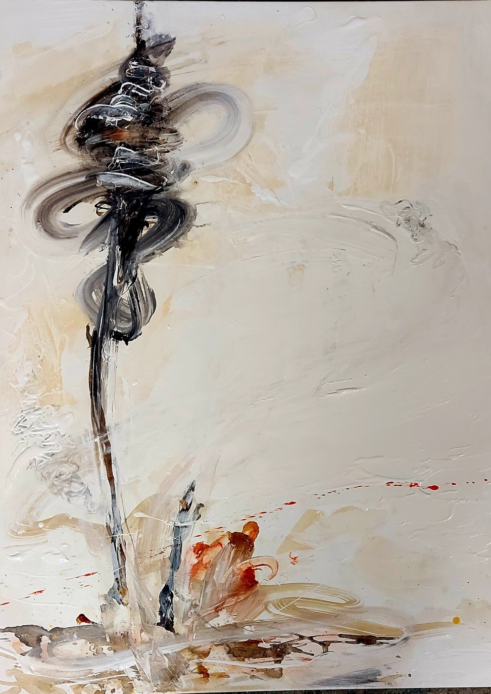 Yvonne Kiely, Pause, acrylic on canvas, 76cm x 100cm. $850