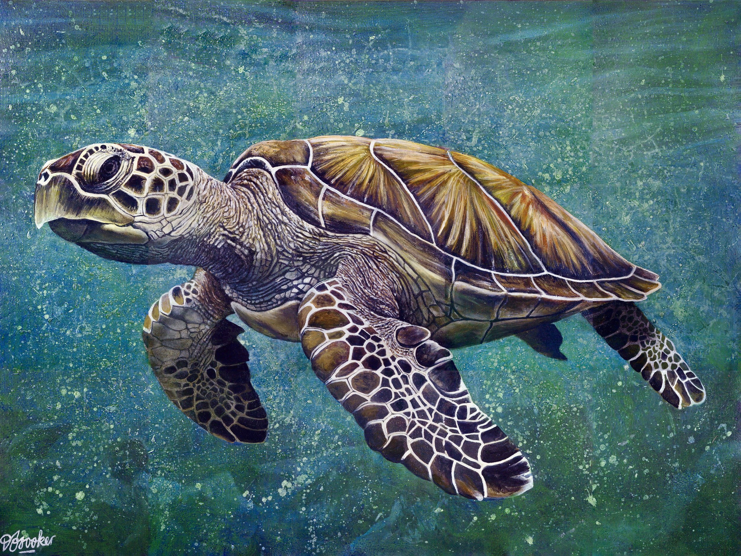 David Brooker, Sanctum, oil on canvas, 102cm x 76cm, framed. SOLD