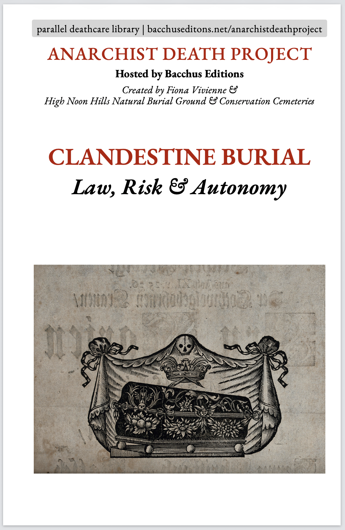 Clandestine Burial: Law, Risk & Autonomy