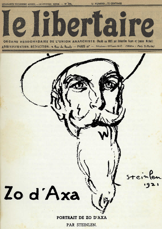 Translation: Zo d’Axa is Dead, Pierre Mualdes, 1930