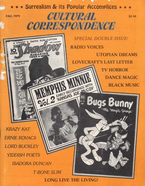 Cultural Correspondence's Surrealism and Its Popular Accomplices Issues, 1979