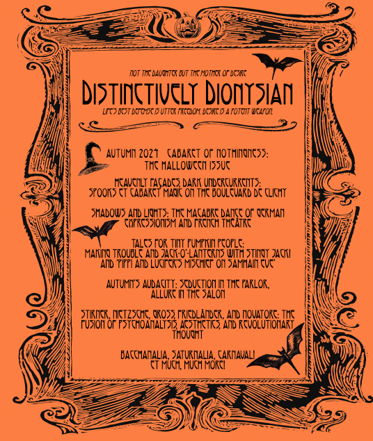 Distinctively Dionysian Autumn 2024
