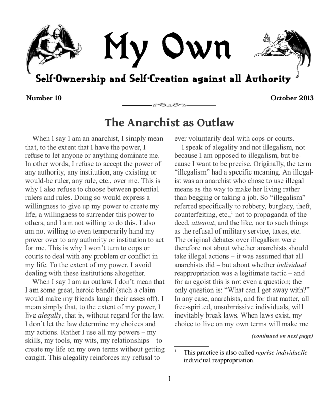 My Own Issue#10, Oct. 2013