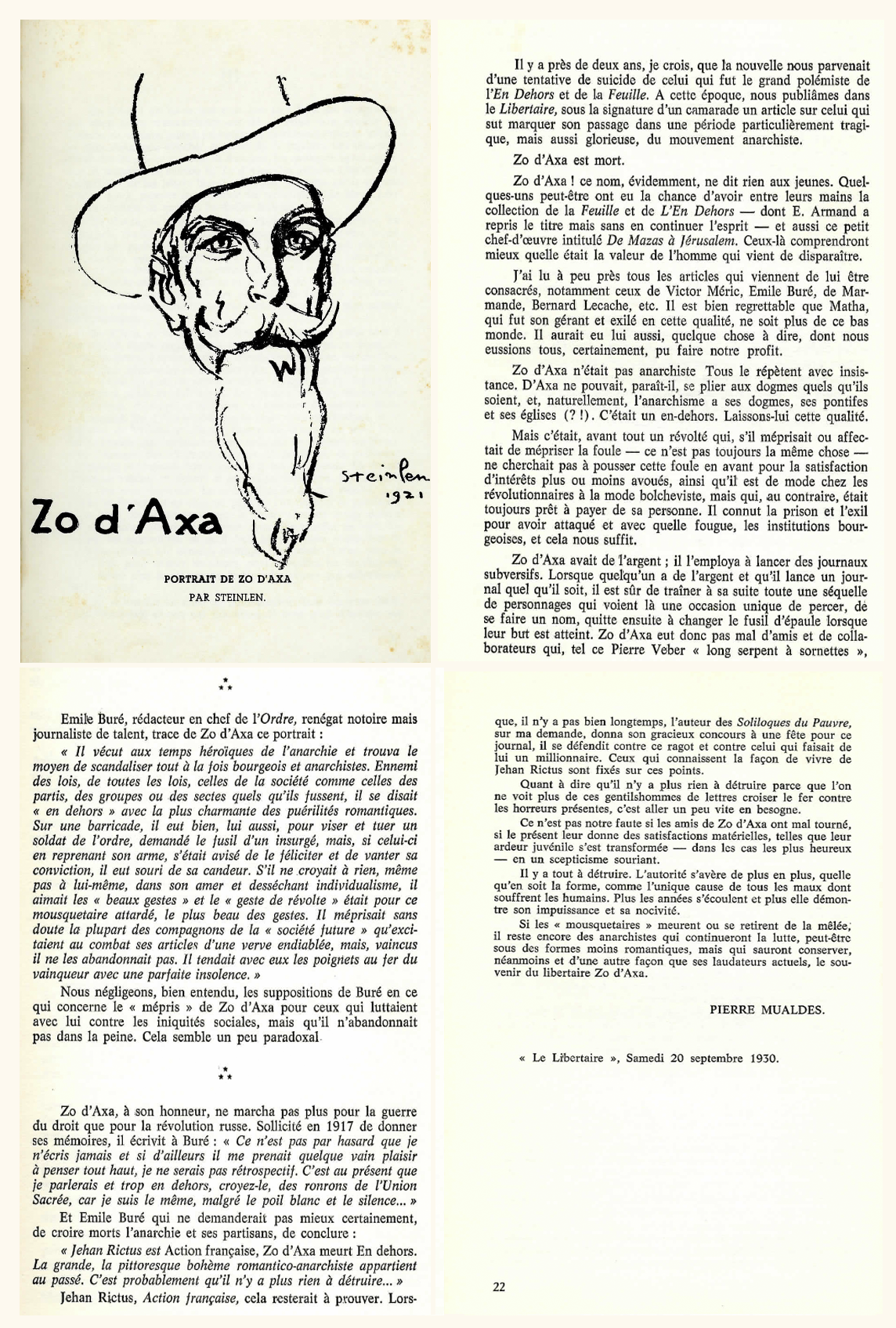Zo d'Axa Archive Discovery