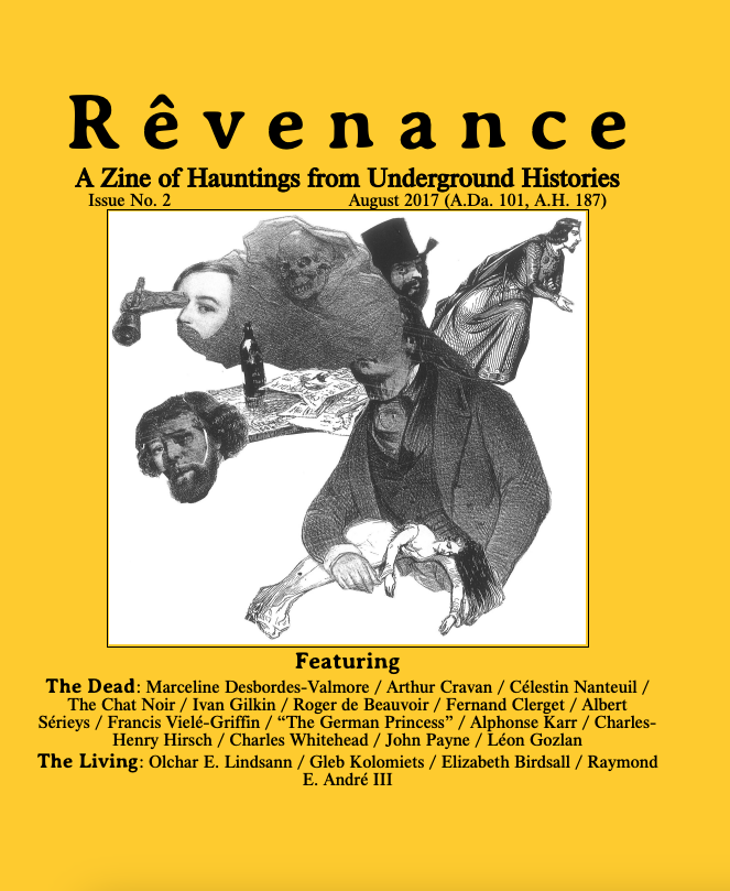 Rêvenance: A Zine of Hauntings from Underground Histories. Issue No. 2