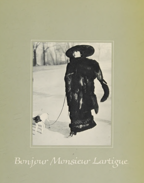 Bonjour Monsieur Lartigue. English. Photo exhibit.