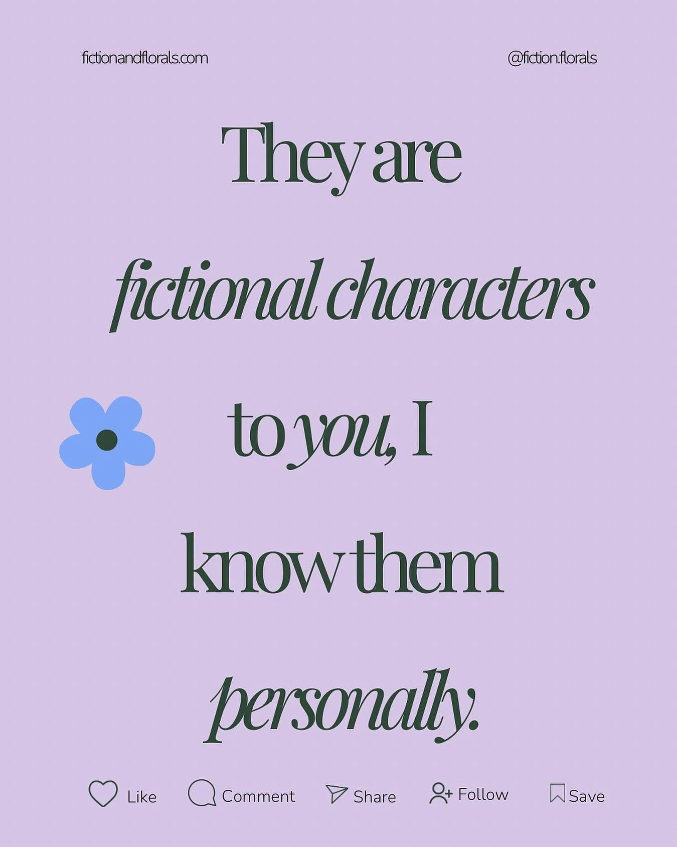 Be honest&hellip; which fictional character would answer your FaceTime right now? 📚💐

#FictionandFlorals #Bookstagram