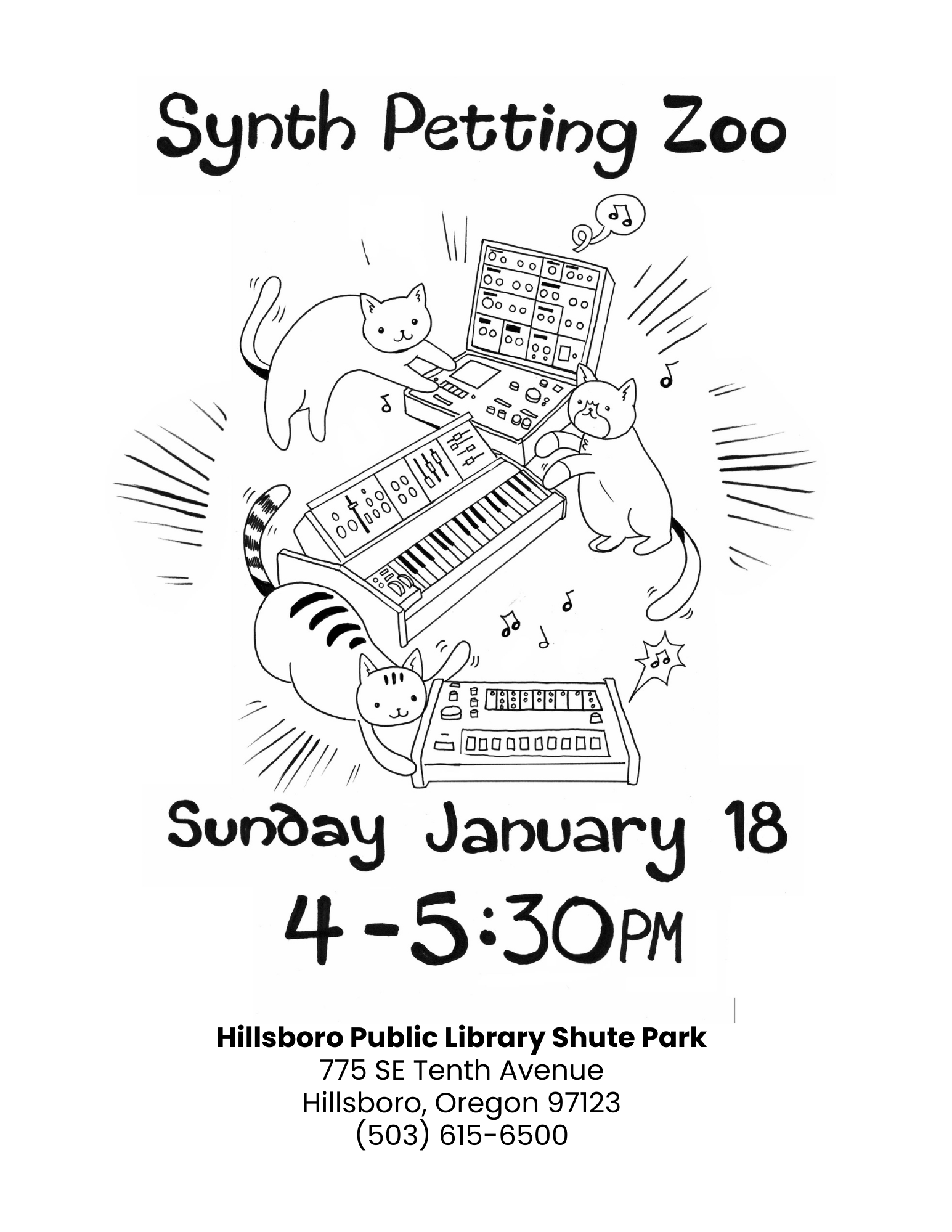Synthesizer Petting Zoo @ Hillsboro Public Library - Shute Park