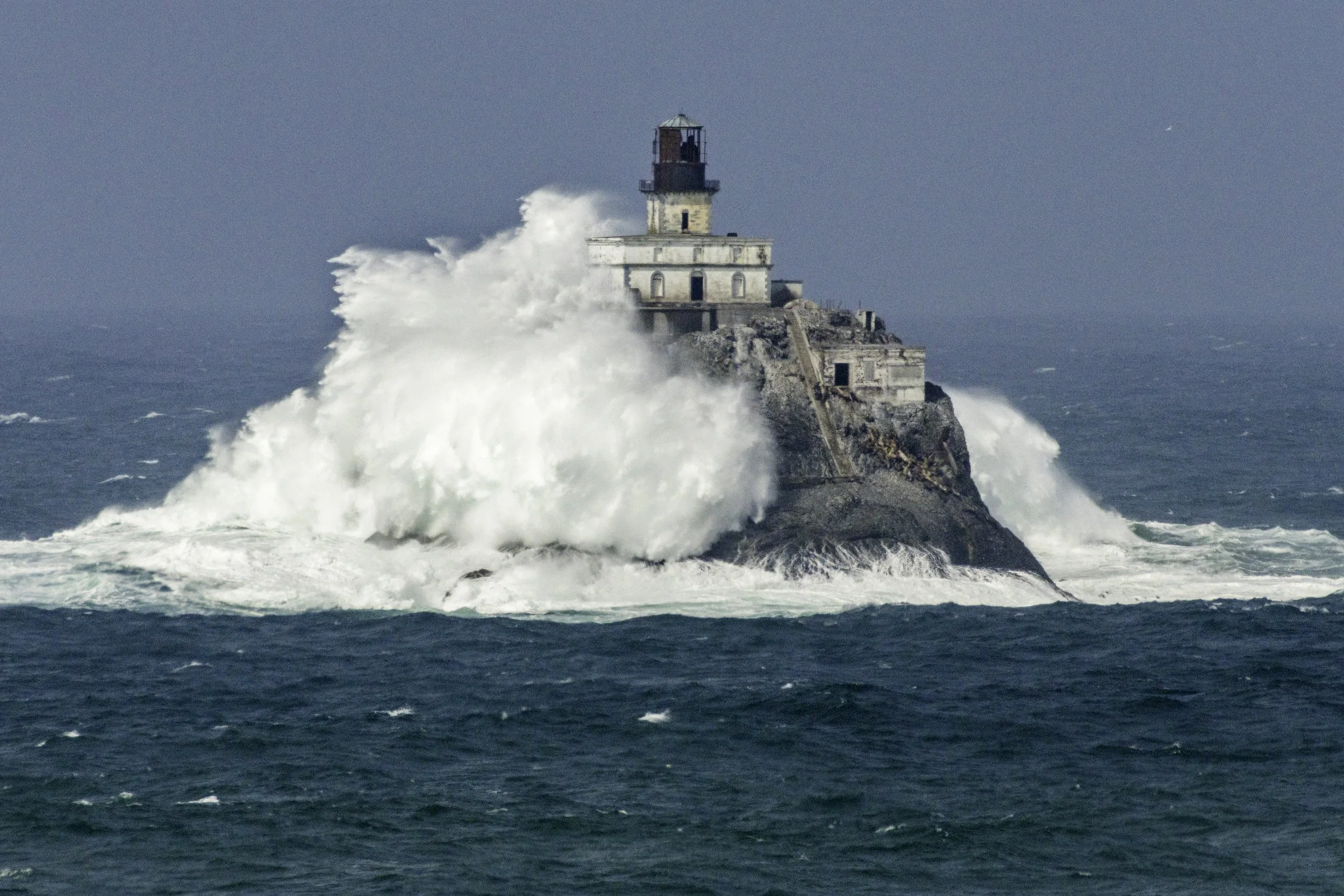 Tillamook Rock Storm Wave