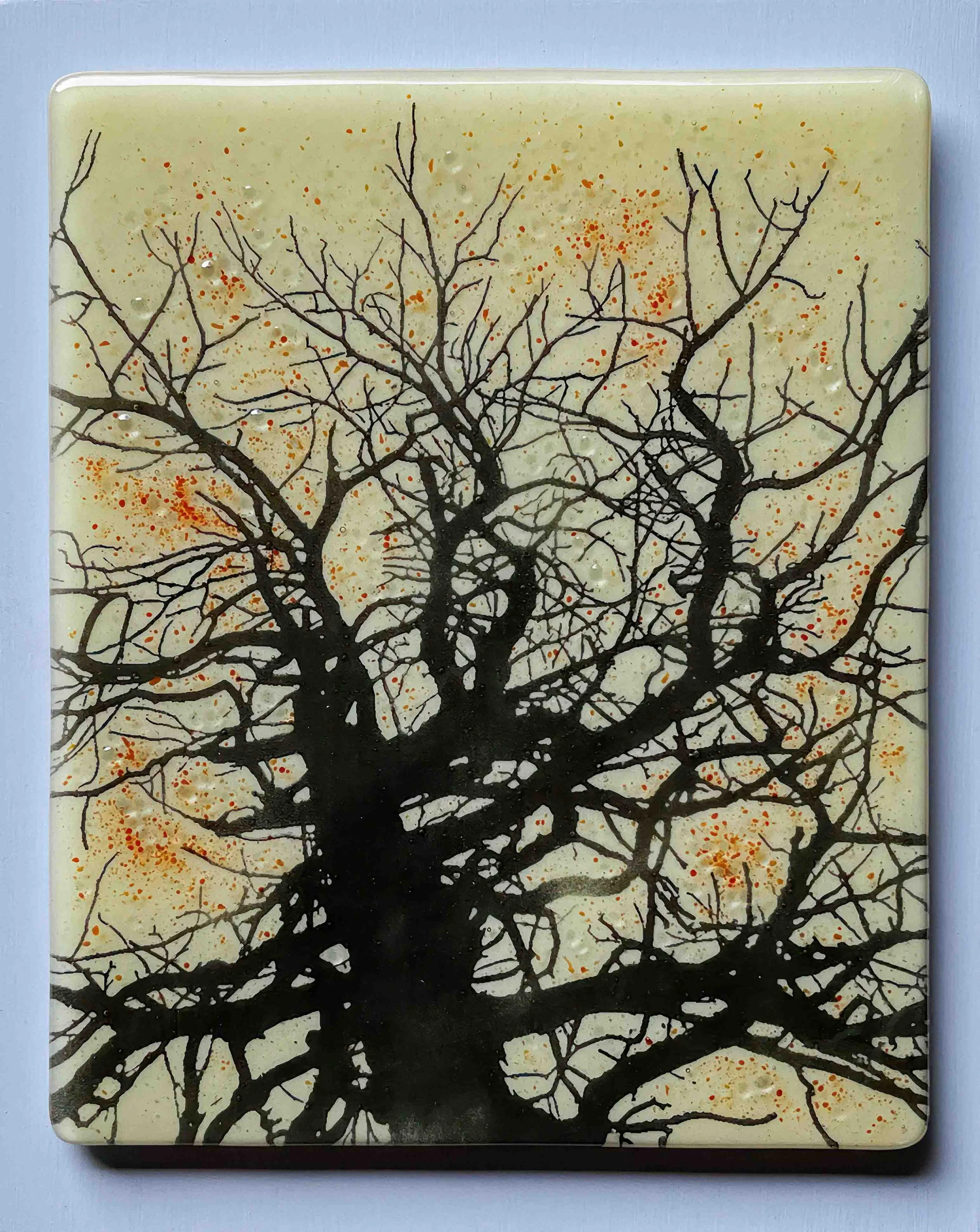 "As Above, So Below", fused glass, 