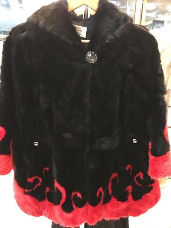 Mink Wrap with Hood