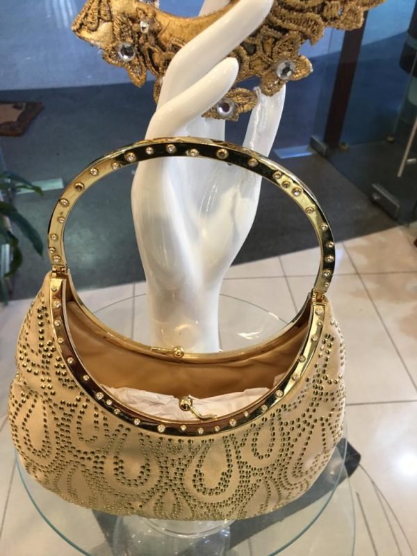 Valentino Gold Silk bag1.jpeg