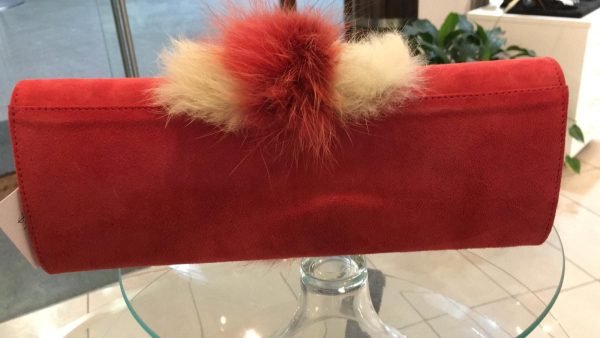 Clutch Swede Bag with Mink Trim1.jpeg