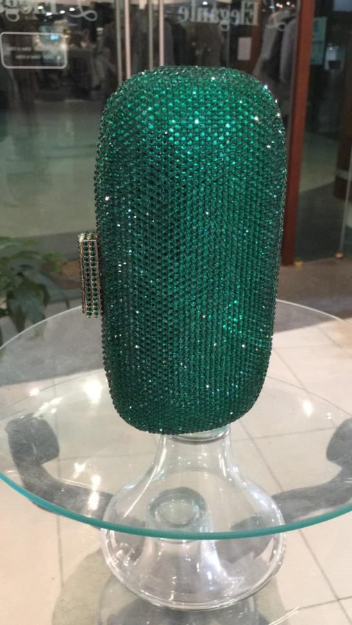 Green Swarovski Crystal Bag