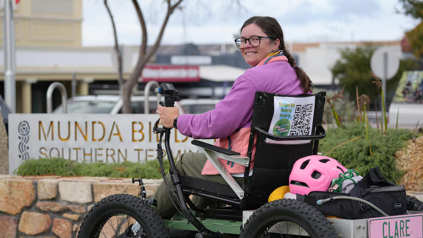 ABC Clare Reilly becomes first person to complete 1,000km Munda Biddi trail in a wheelchair